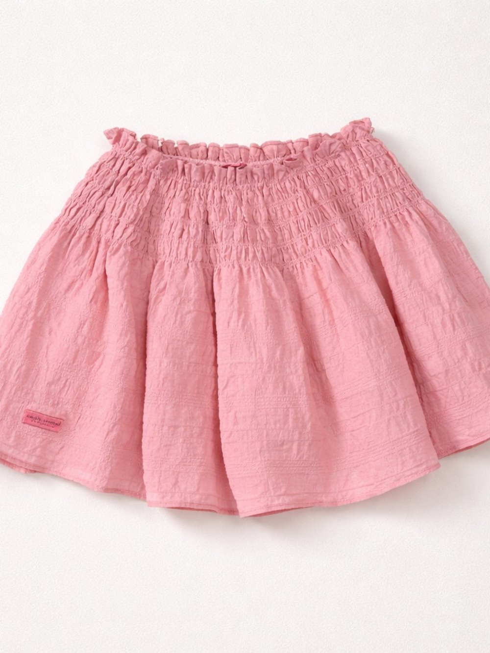 Simply Southern Pink Smocked Circle Skirt w/ Built-In Shorts